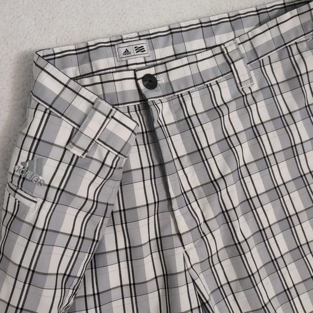 Adidas Golf Shorts Mens 38 Black White Chino 11